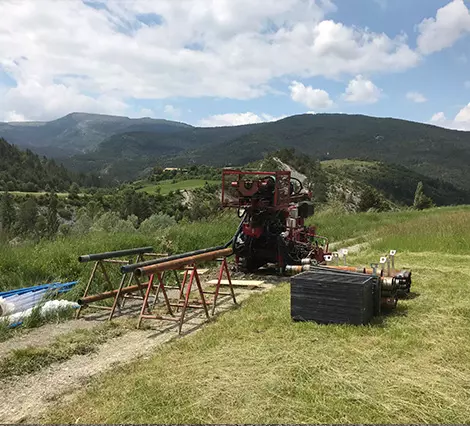 echantillon prélevés lors d'un essai de perméabilité