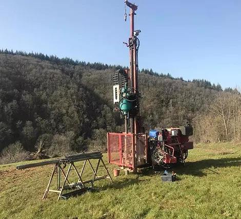 Sondage et carottage en montagne