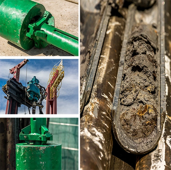 outils pour réaliser un sondage destructif, relevé geologique